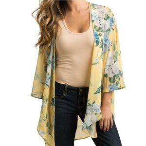 Floral Kimono Cardigan Coverup